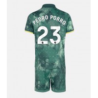 Dres Tottenham Hotspur Pedro Porro #23 Rezervni za djecu 2024-25 Kratak Rukav (+ kratke hlače)